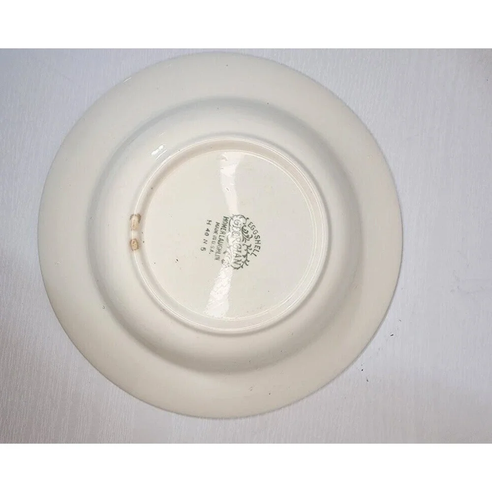 VTG Homer Laughlin Georgian Eggshell Wide Rim Soup Cereal‎ Round 8.25